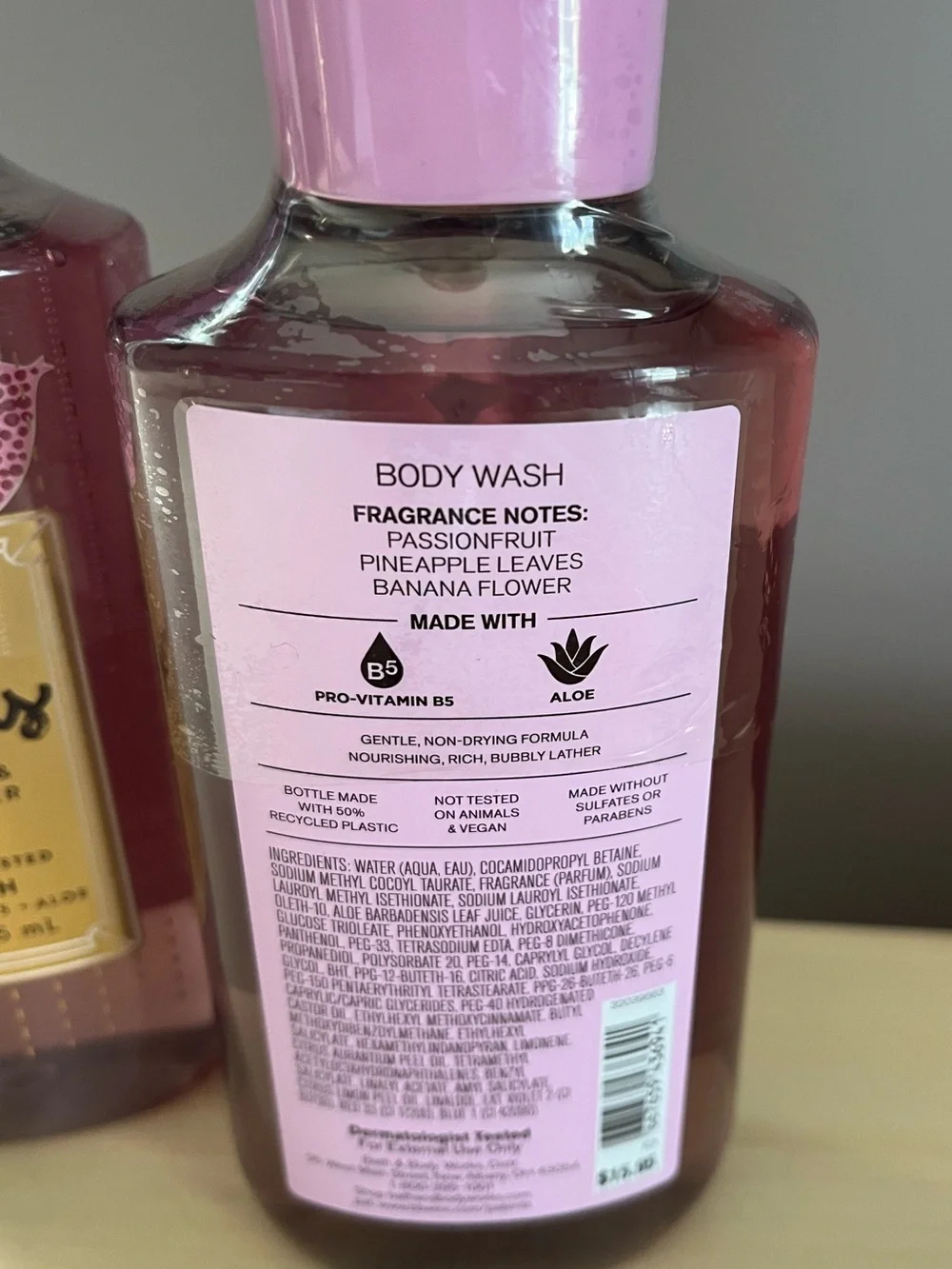 Two New Bath & Body Works Bahamas Passionfruit & Banana Flower Body Washes
